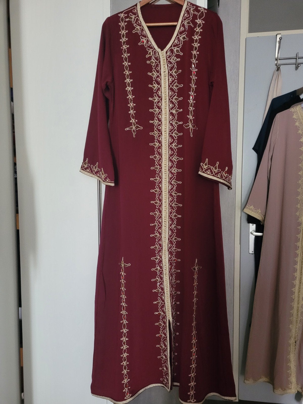 Kaftan marokkaanse jurk, Ophalen of Verzenden, Zo goed als nieuw, Onder de knie