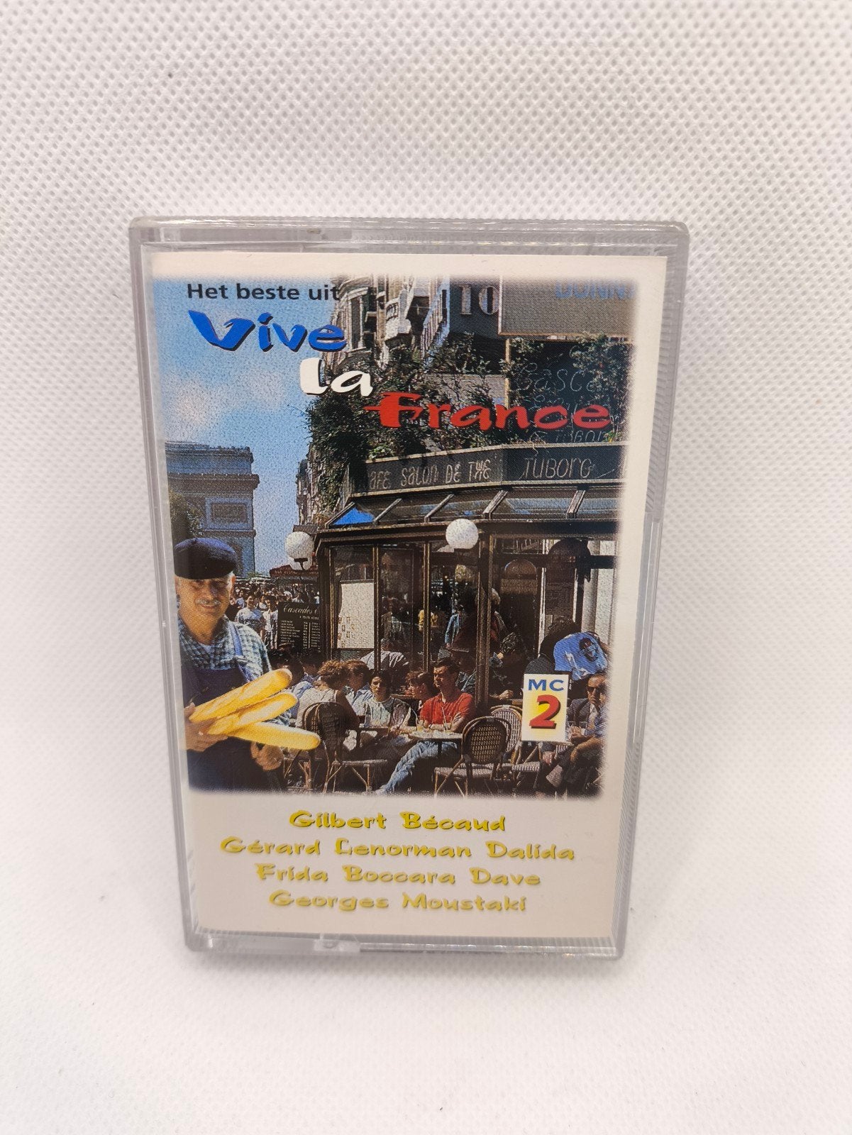 Vive la France Gilbert becaud cassette, Cd's en Dvd's, Cassettebandjes, Zo goed als nieuw, 1 bandje, Ophalen of Verzenden