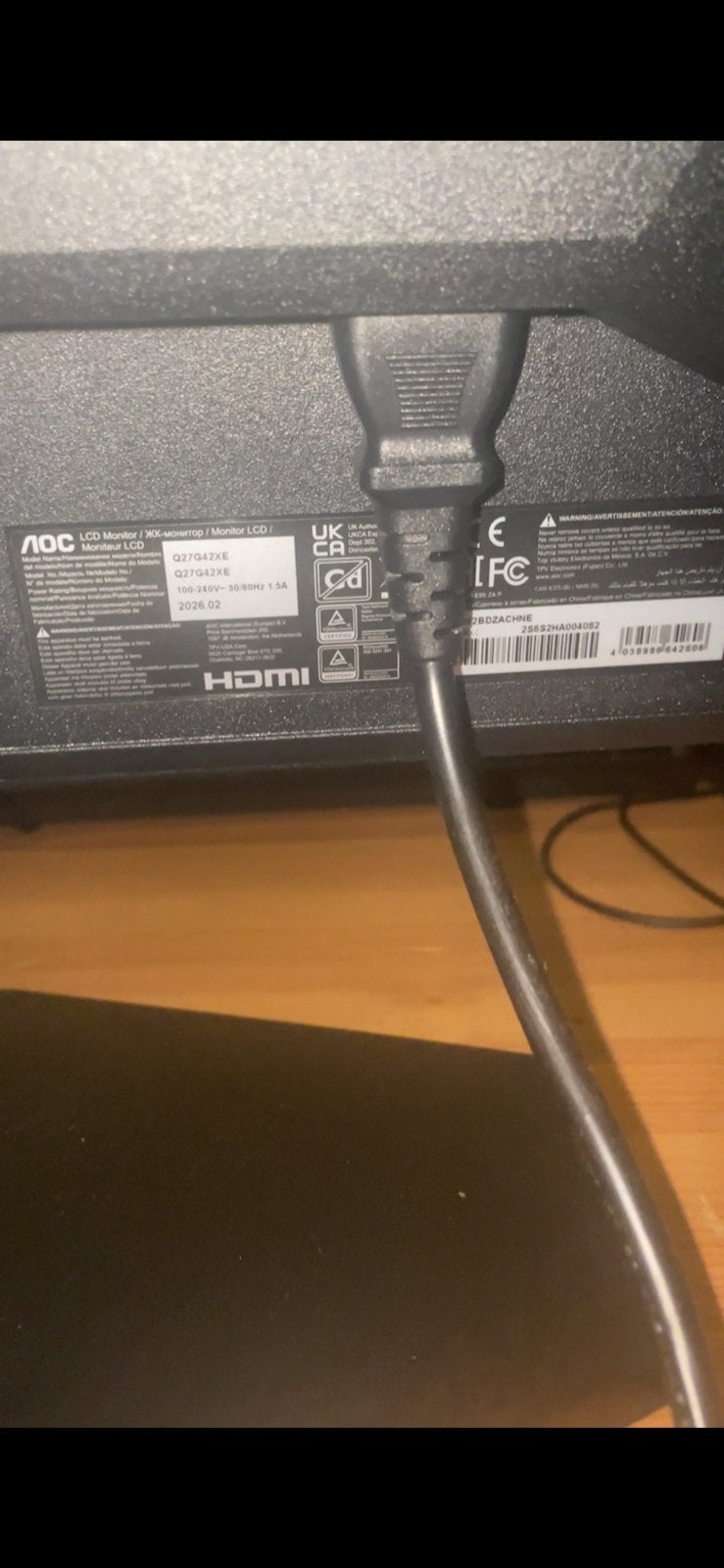 Foto 5 van AOC Q27G42XE 27 inch 180Hz QHD Gaming Monitor NIEUW