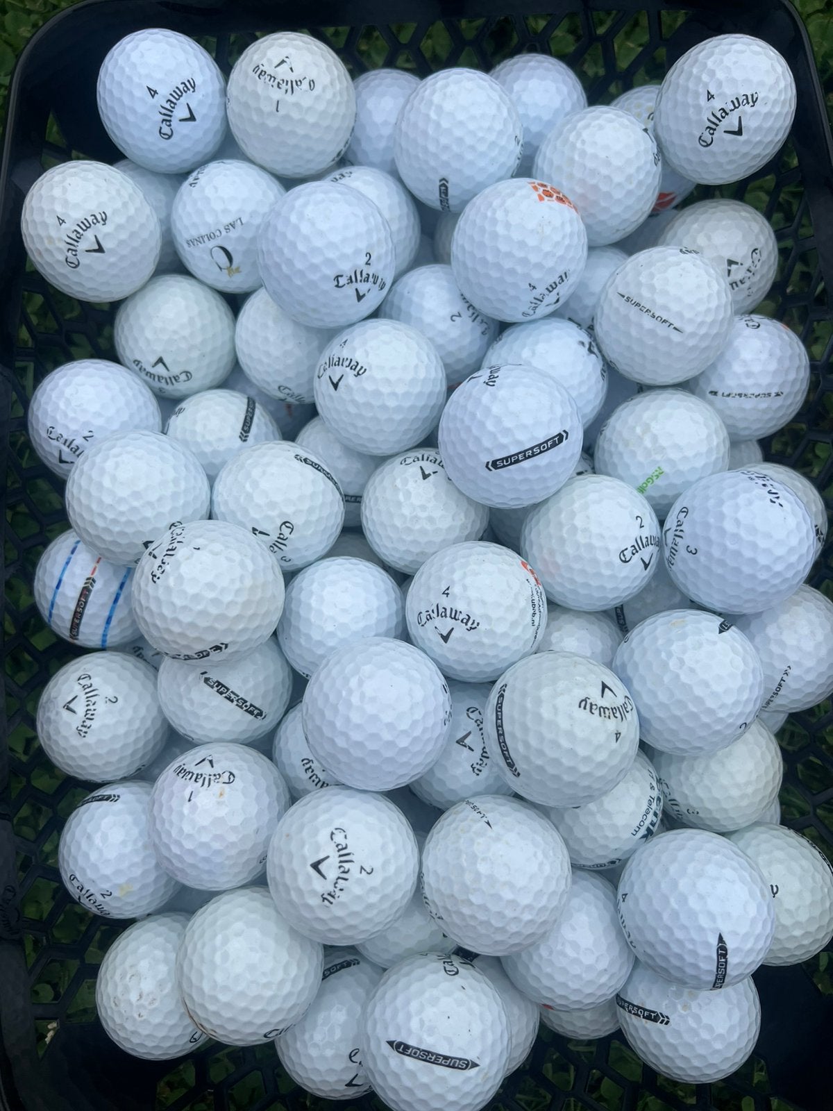 100 nette Callaway Supersoft golfballen, Ophalen of Verzenden, Zo goed als nieuw, Bal(len), Callaway