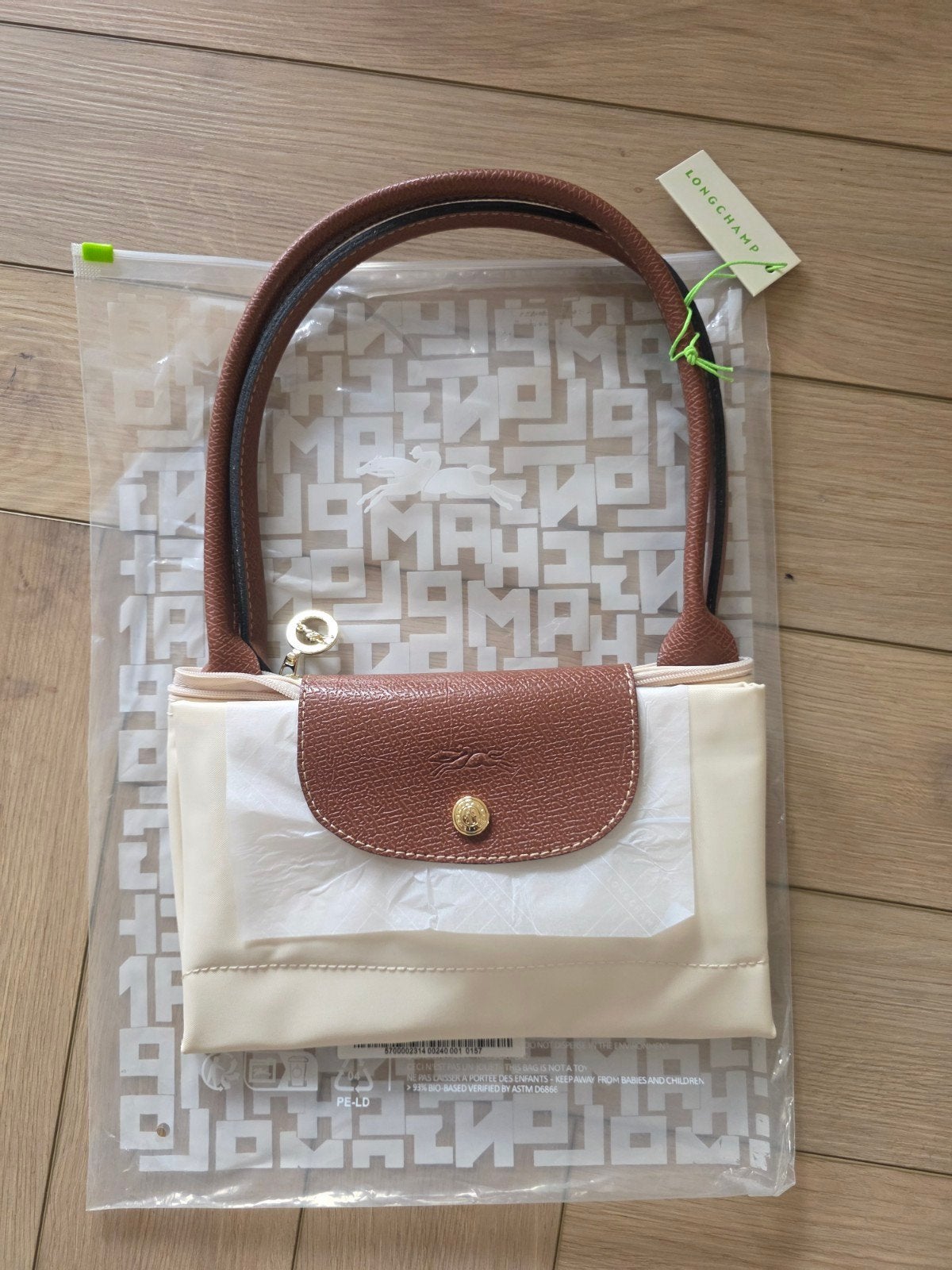 longchamp le pliage L, Ophalen of Verzenden, Nieuw, Blauw, Handtas