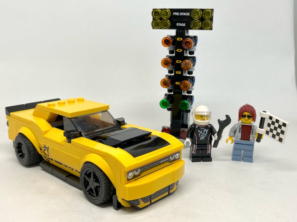 Lego 75893 - Dodge Challenger & Charger -Speed Champions '19, Lego, Zo goed als nieuw, Compleet, Complete set