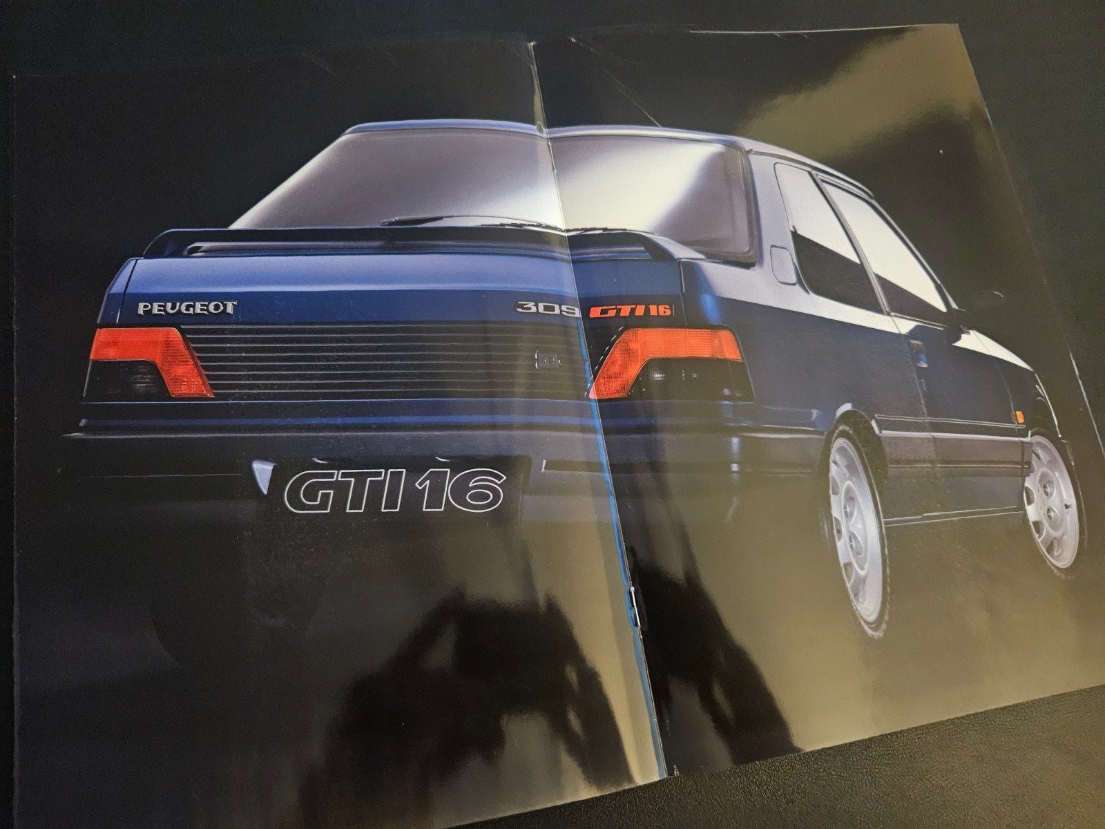 Brochure Peugeot 309 GTI 16 1991, Ophalen of Verzenden, Zo goed als nieuw, Peugeot