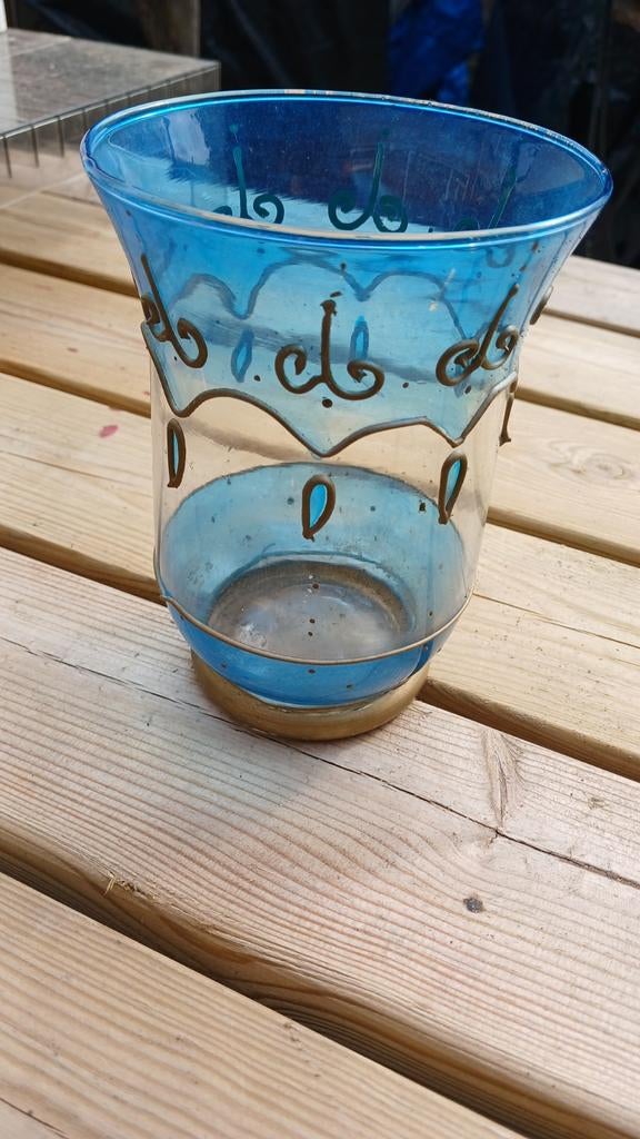Vaasje, Tuin en Terras, Bloempotten, Rond, Ophalen of Verzenden, Aardewerk, Minder dan 40 cm