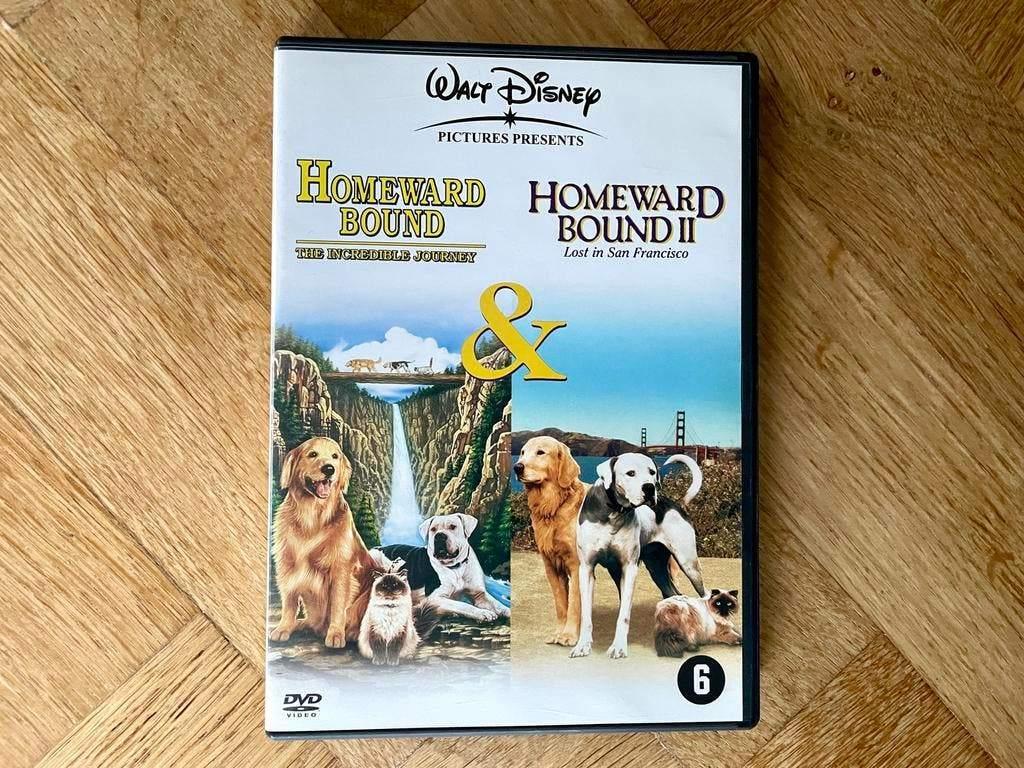 Disney: Homeward Bound 1 + 2 op DVD (krasvrij, met NL), Vanaf 6 jaar, Ophalen of Verzenden, Zo goed als nieuw, Boxset