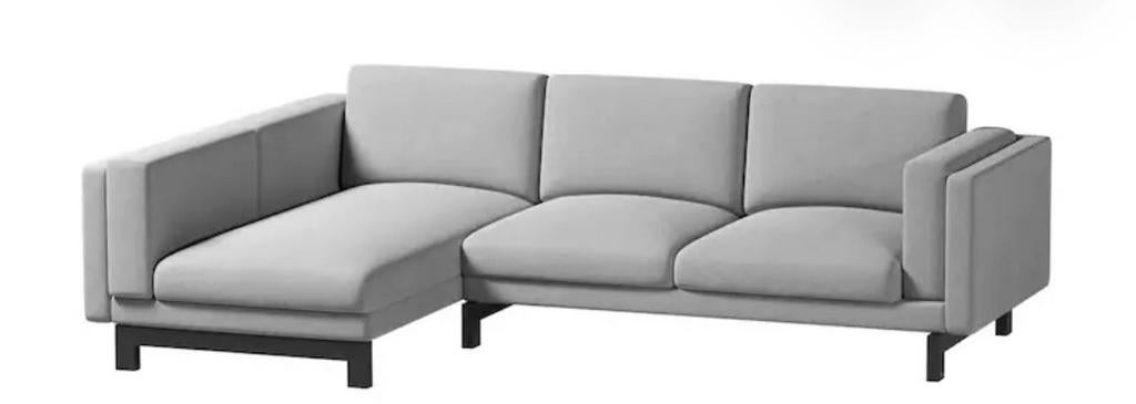 Gratis Ikea Nockeby hoekbank, Ophalen, Gebruikt, Driepersoons