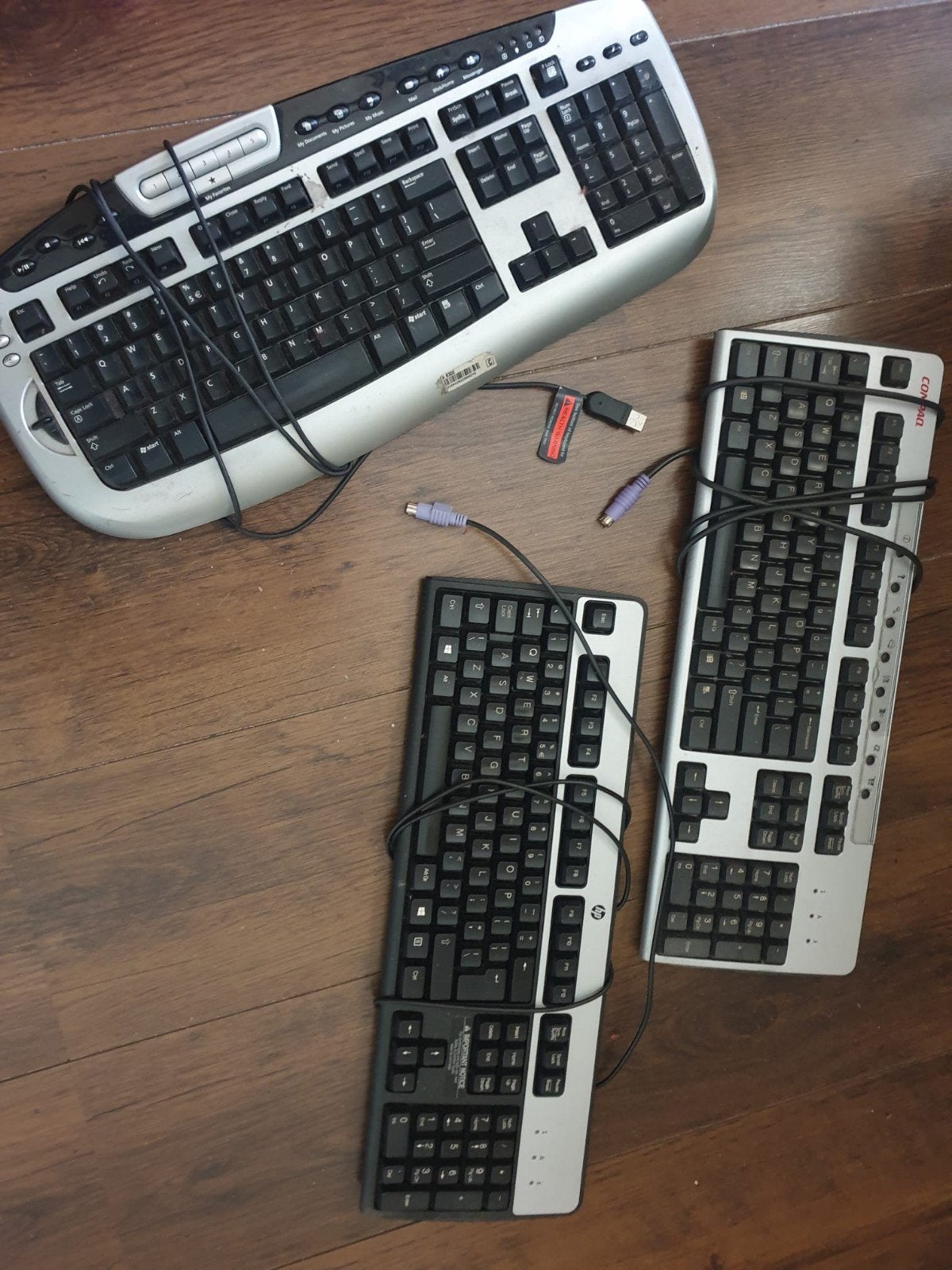 3 x Pc  toetsborden  Hp - Compaq, Computers en Software, Ophalen, Gebruikt, Hp - compaq, Qwerty