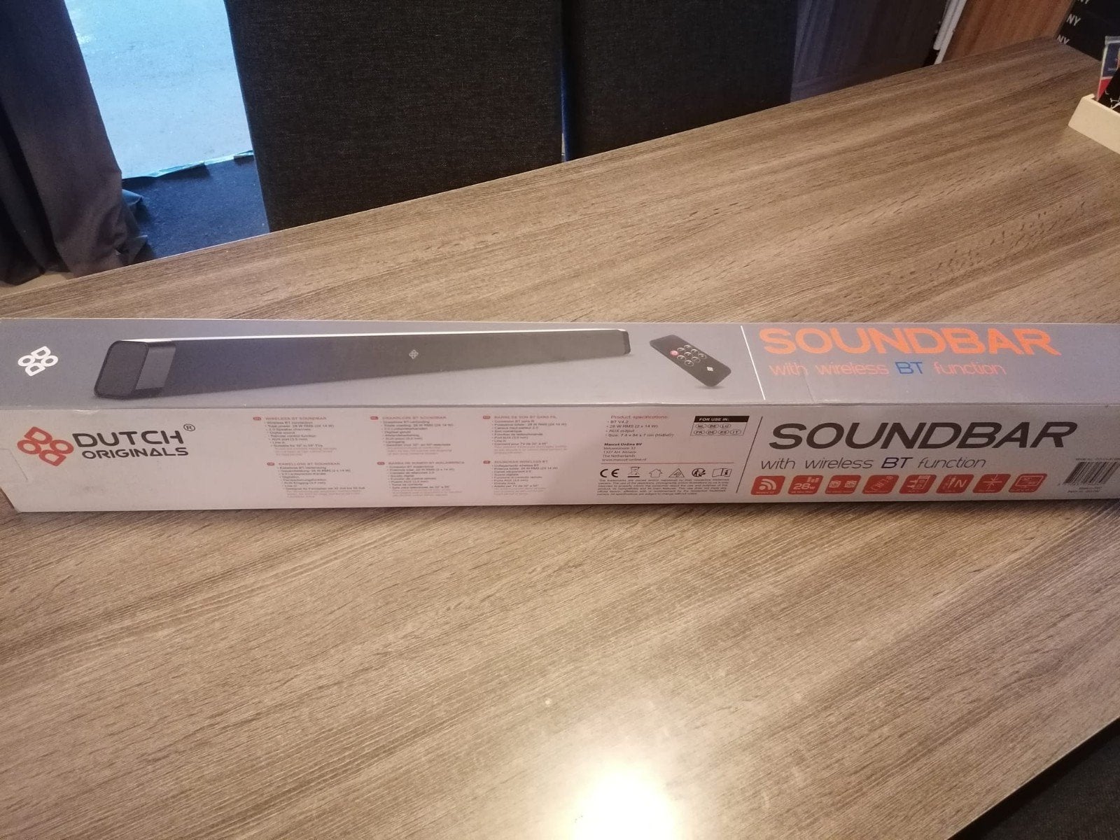 Nieuwe Soundbar met draadloze BT functie - Dutch Originals, Audio, Tv en Foto, Ophalen of Verzenden, Bluetooth, Nieuw