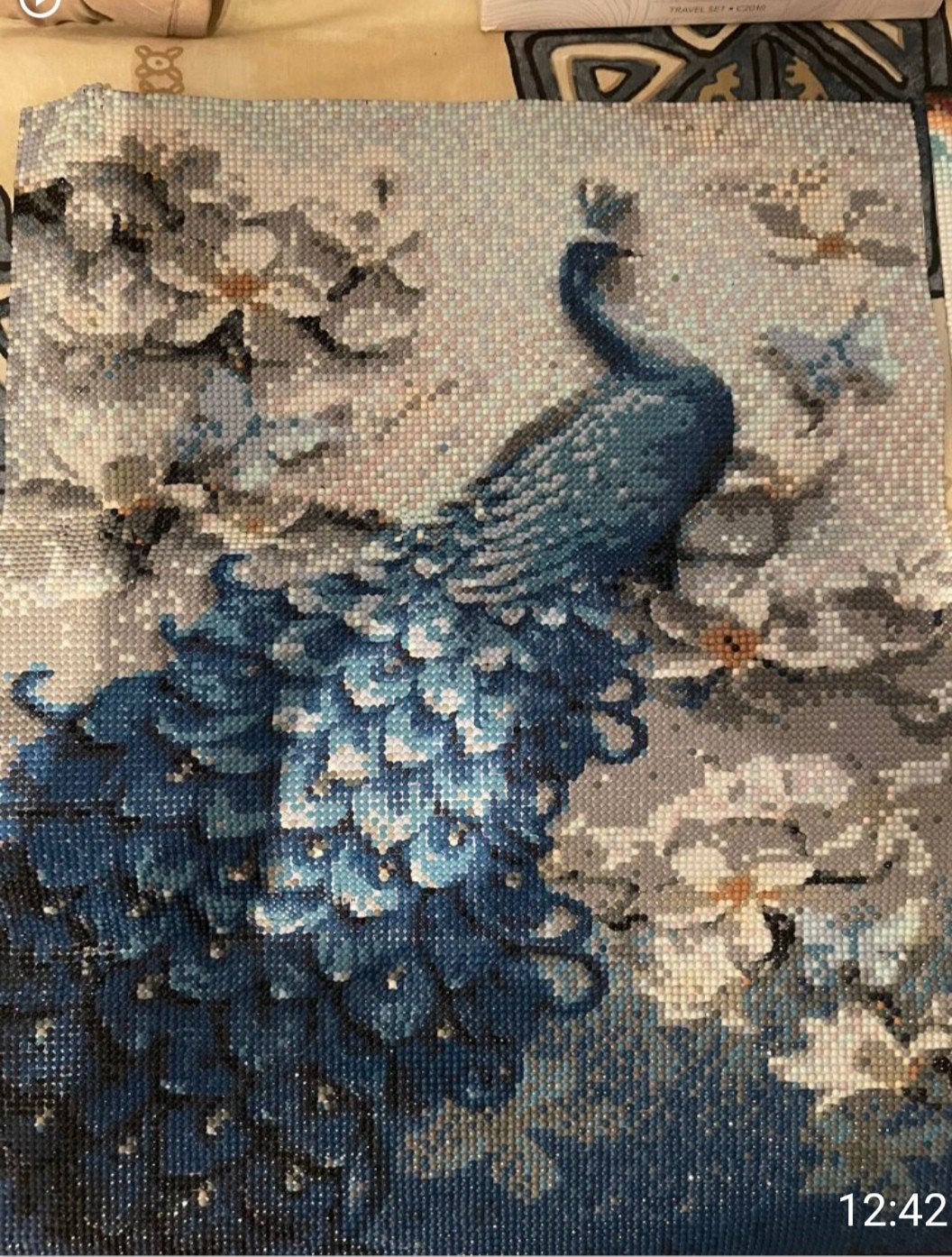 Prachtige Diamond Paintings: Pauw en Seizoenen, Ophalen, 50 – 75, Gebruikt, Schilderij