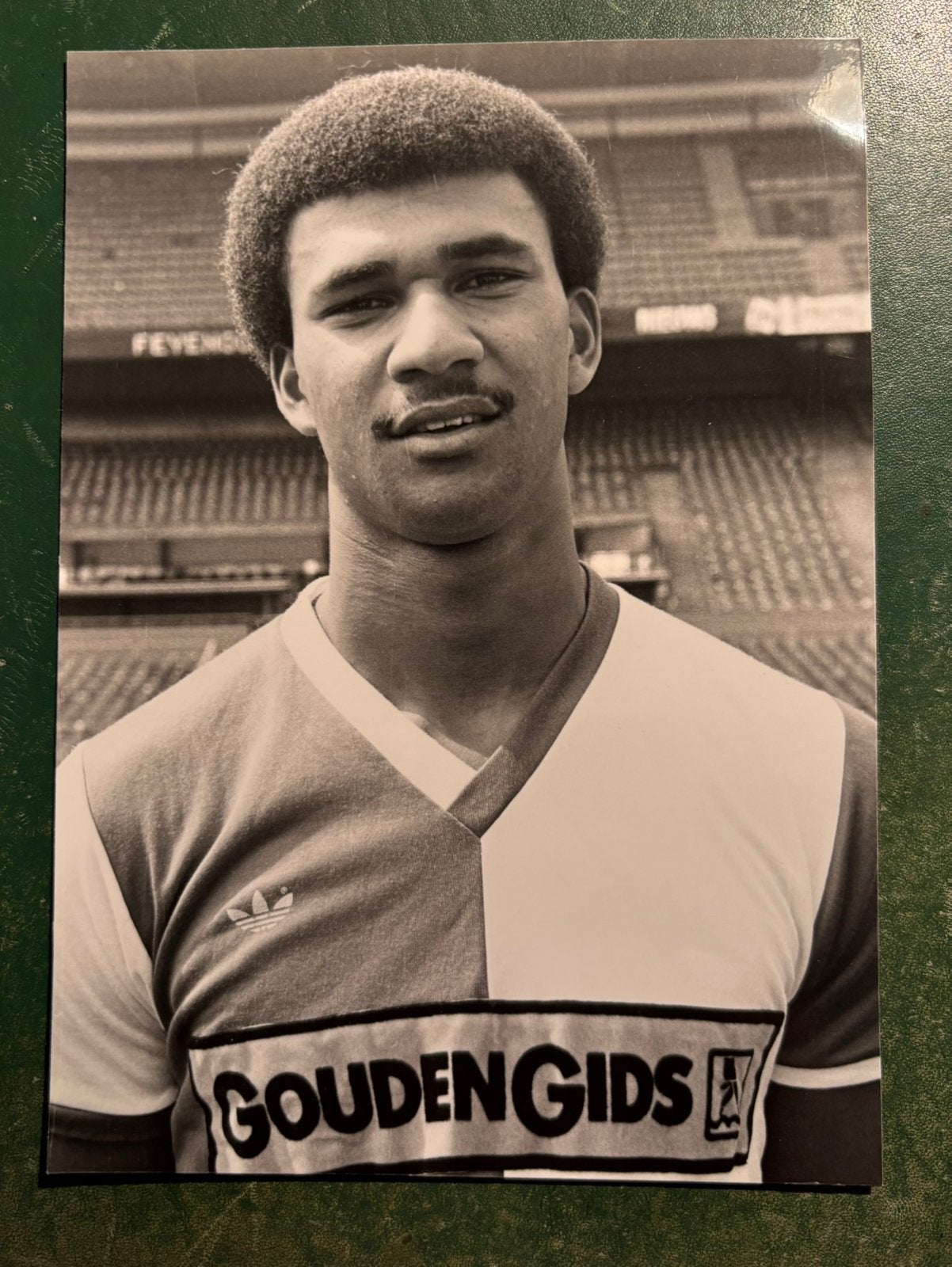 Fotokaart Ruud Gullit Feyenoord 82-83, Ophalen of Verzenden, Feyenoord, Spelerskaart
