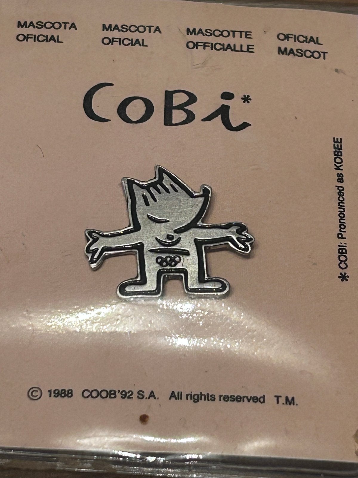 Cobi mascotte pin Olympische Spelen Barcelona 1992, Ophalen of Verzenden, Nieuw, Sport, Speldje of Pin