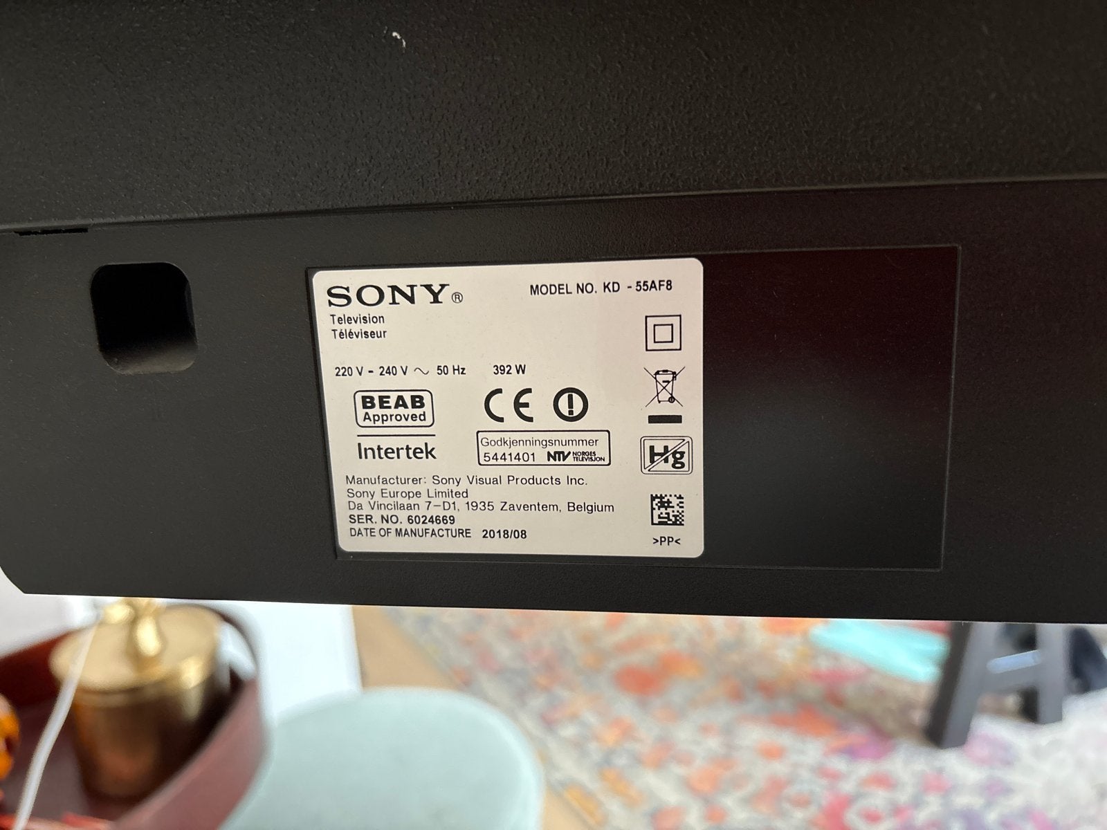 Foto 3 van Sony KD-55AF8 OLED 4K Smart TV - DEFECT maar ZGAN