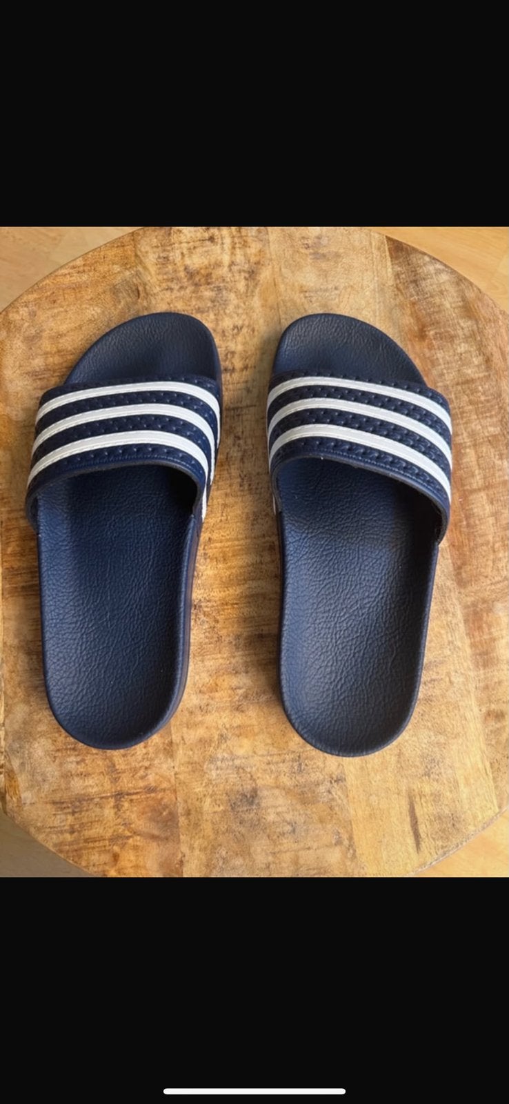 Adidas Adilette badslippers - Nieuwstaat, Ophalen of Verzenden, Nieuw, Blauw, Slippers