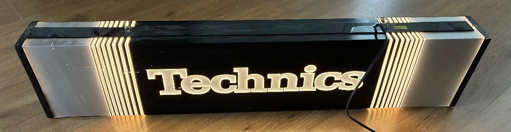 Technics lichtbak neon reclame SL 1200 1210, Ophalen, Gebruikt, Lichtbak of (neon) lamp