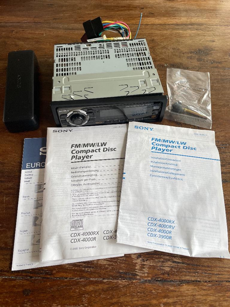 Autoradio, Sony CDX-4000R, Ophalen of Verzenden, Gebruikt