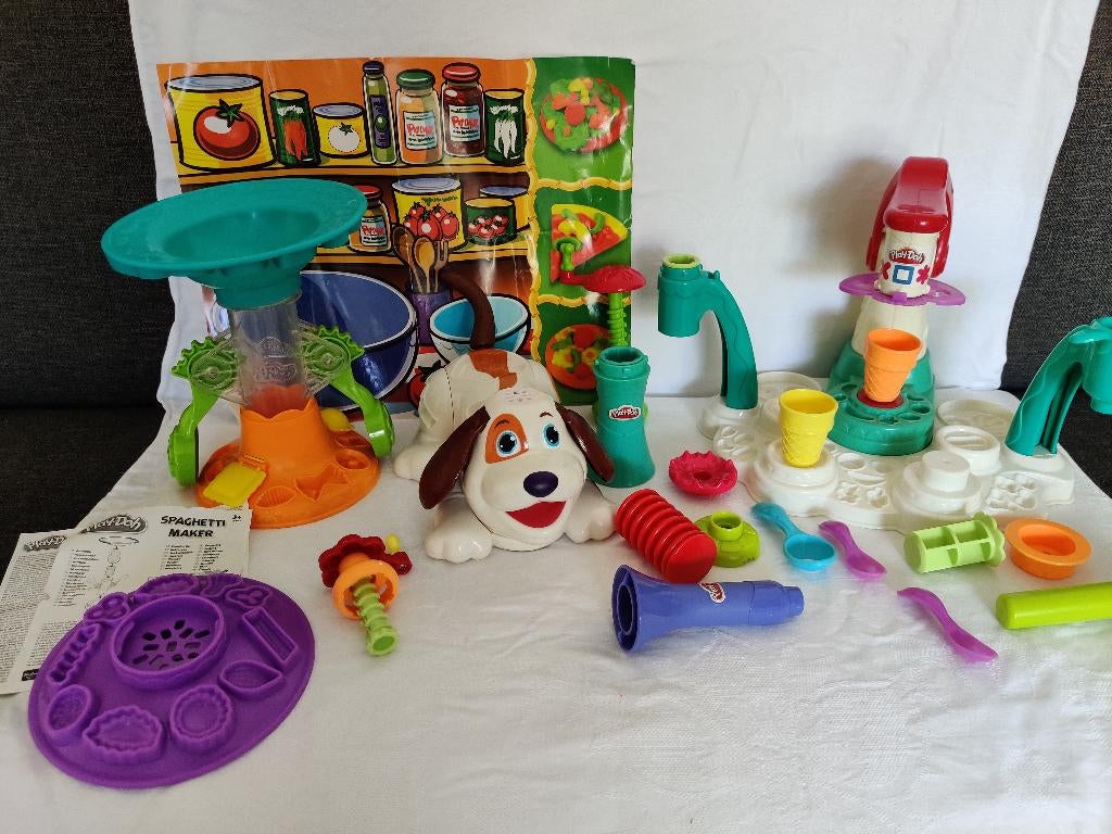 Play Doh 3 sets, Ophalen, Gebruikt