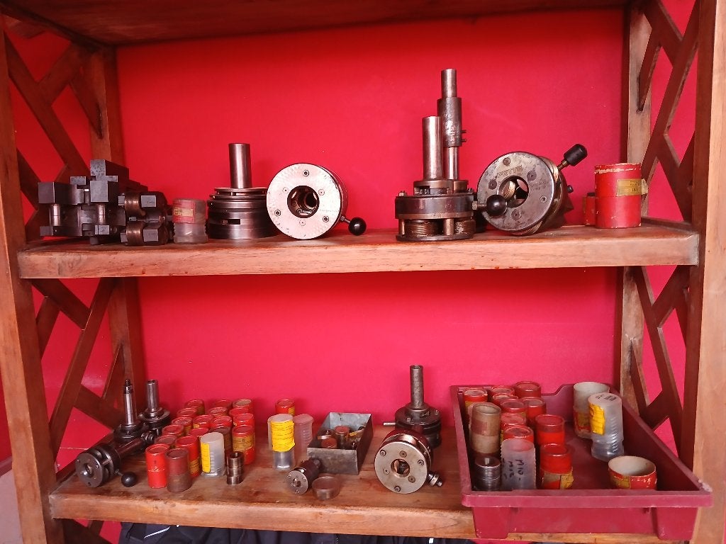 Draadrolkoppen FETTE radiaal en axiaal incl rollensets, Doe-het-zelf en Verbouw, Draaibanken, Fette, Schaijk, Ophalen of Verzenden
