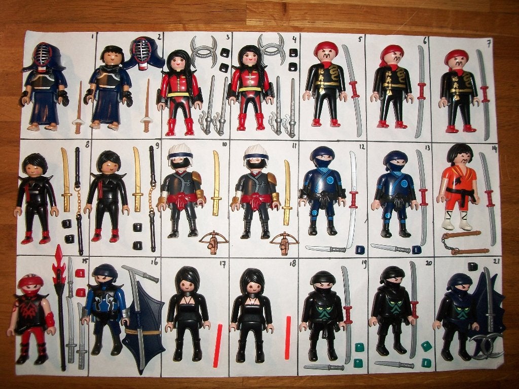 Ninja / strijder / Japanse , Mongoolse krijger / Asia, Ophalen of Verzenden, Nieuw, Complete set