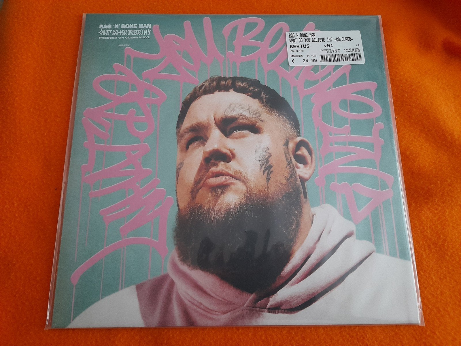 Rag 'N' Bone Man - What do you believe in?(NIEUWclear vinyl), LP, Colored vinyl, Ophalen of Verzenden, 12 inch