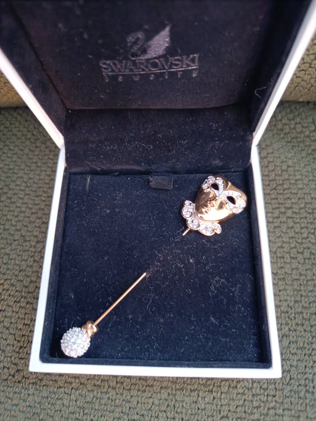 Swarovski broche, ., Ophalen of Verzenden, Zo goed als nieuw, Figuurtje