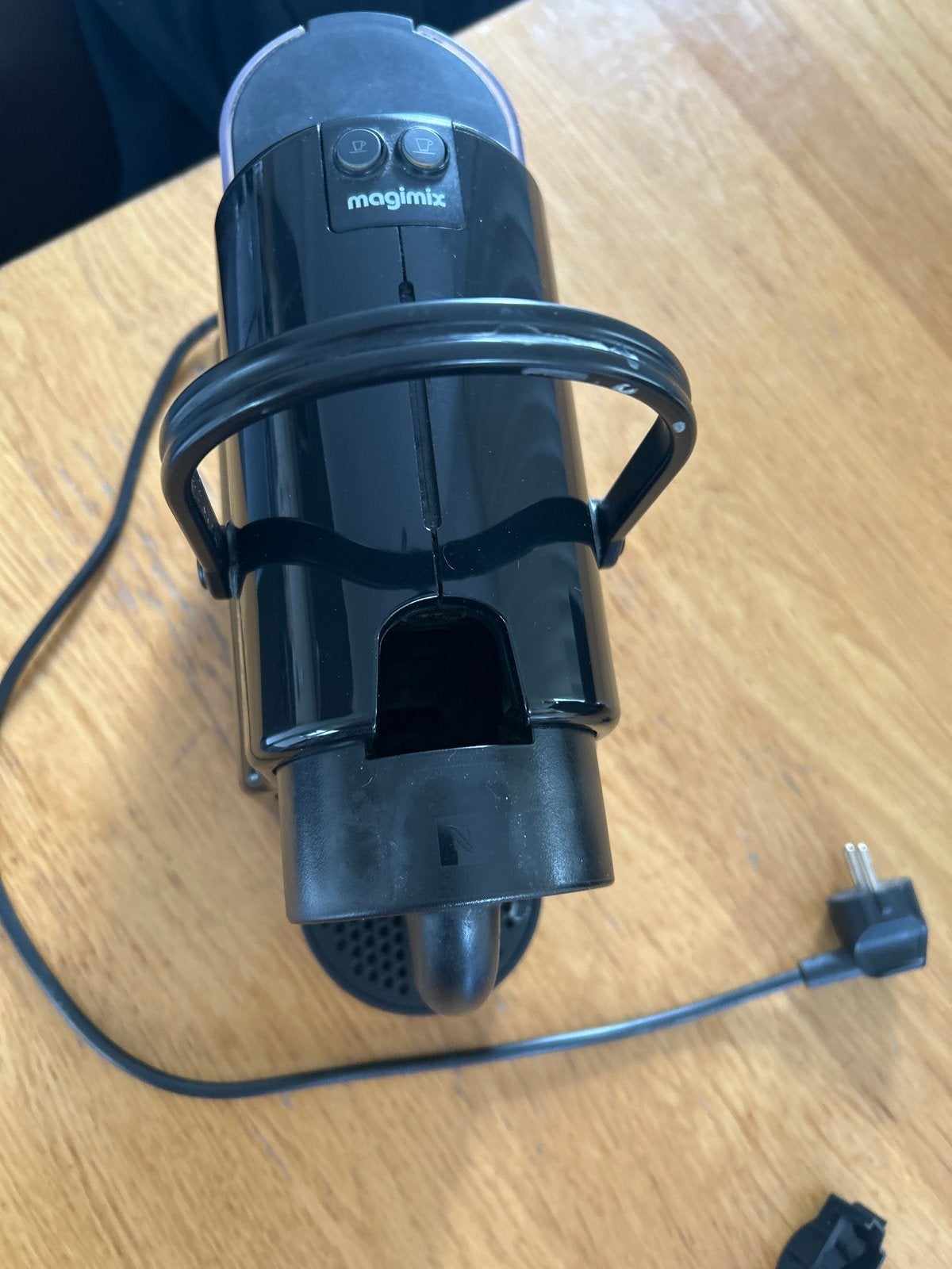 Magimix Nespresso Inissia Koffiezetapparaat Zwart, Witgoed en Apparatuur, Gebruikt, Espresso apparaat, Ophalen of Verzenden, 1 kopje