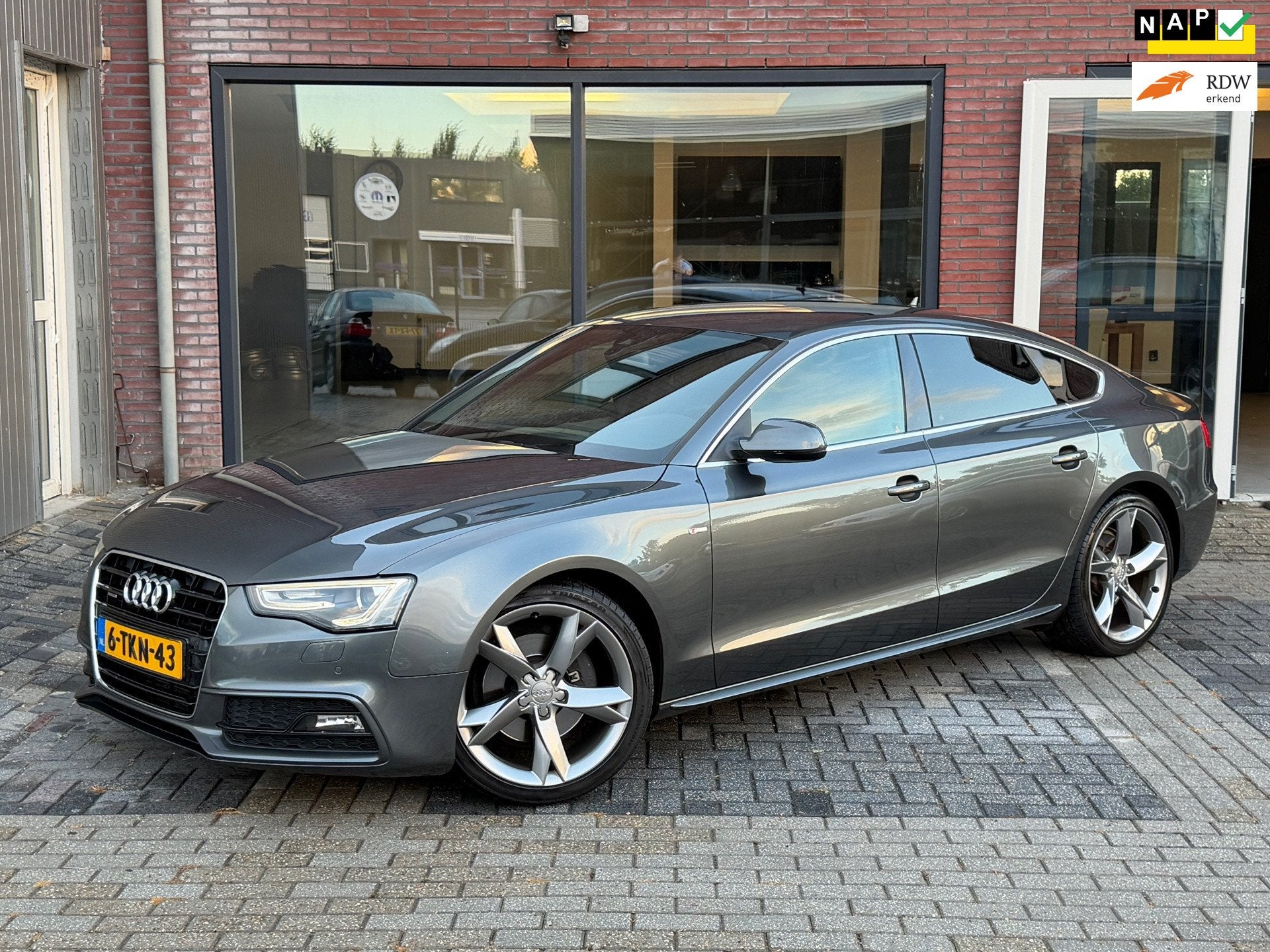 Audi A5 Sportback 2.0 TFSI quattro S-Line | Autm | Leer | Ca, Auto's, Audi, Automaat, 15 km/l, Gebruikt, 4 cilinders
