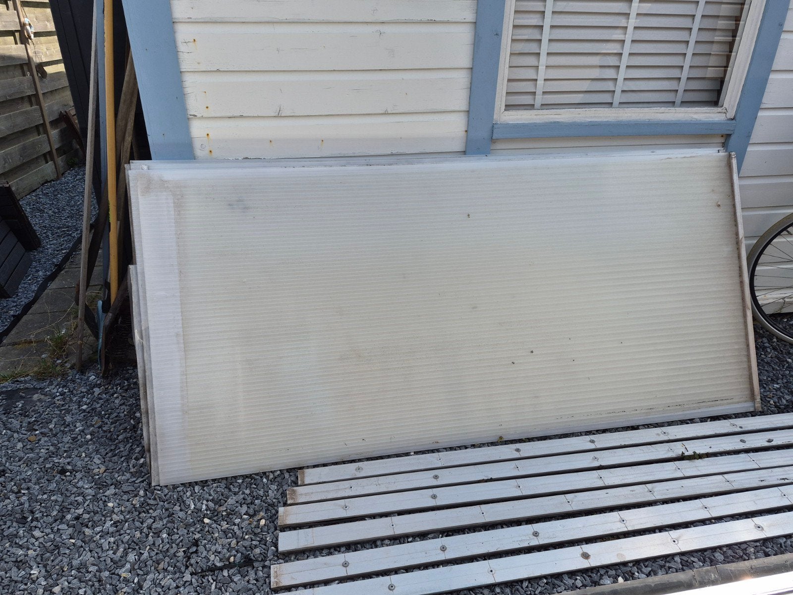 Polycarbonaat platen en aluminium profielen, Ophalen, Gebruikt, Overige materialen, 20 tot 50 mm