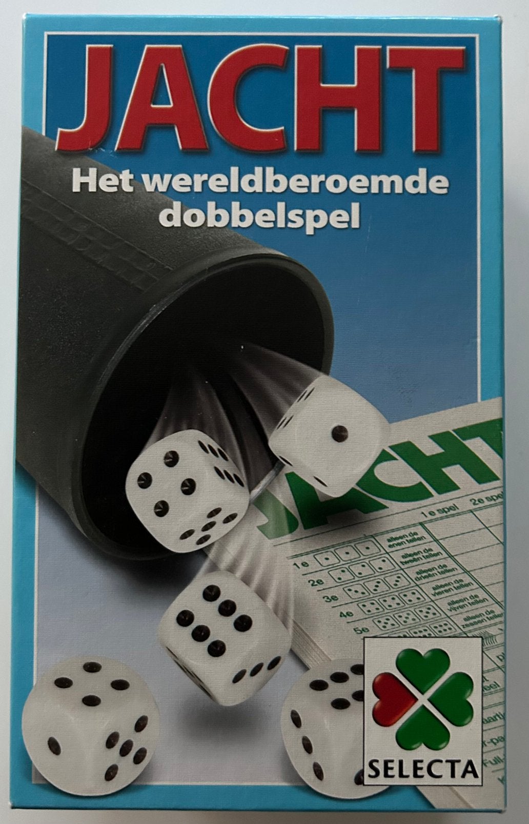 Jacht Het wereldberoemde dobbelspel ( Yathzee ), Hobby en Vrije tijd, Een of twee spelers, Ophalen of Verzenden, Zo goed als nieuw