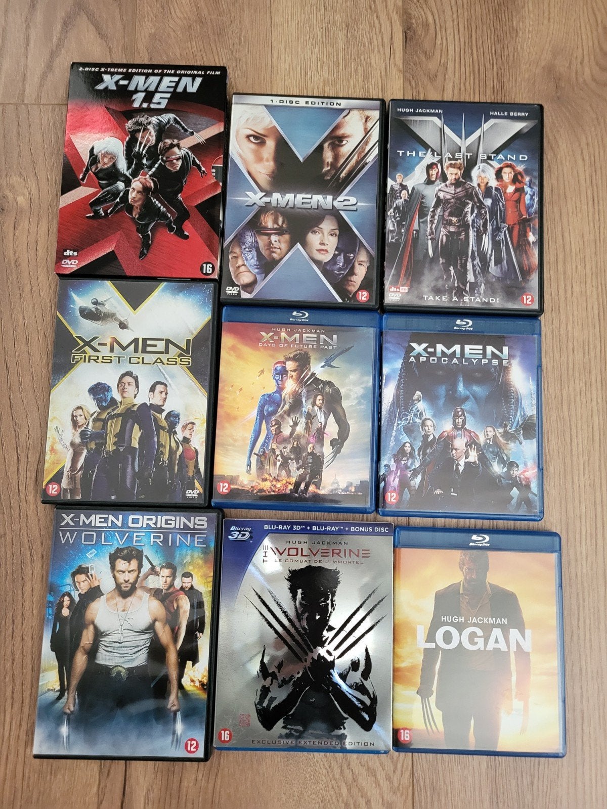 X-Men Filmcollectie: 9 Blu-rays & DVD's (Zo goed als nieuw), Engels, Vanaf 16 jaar, Ophalen of Verzenden, Zo goed als nieuw