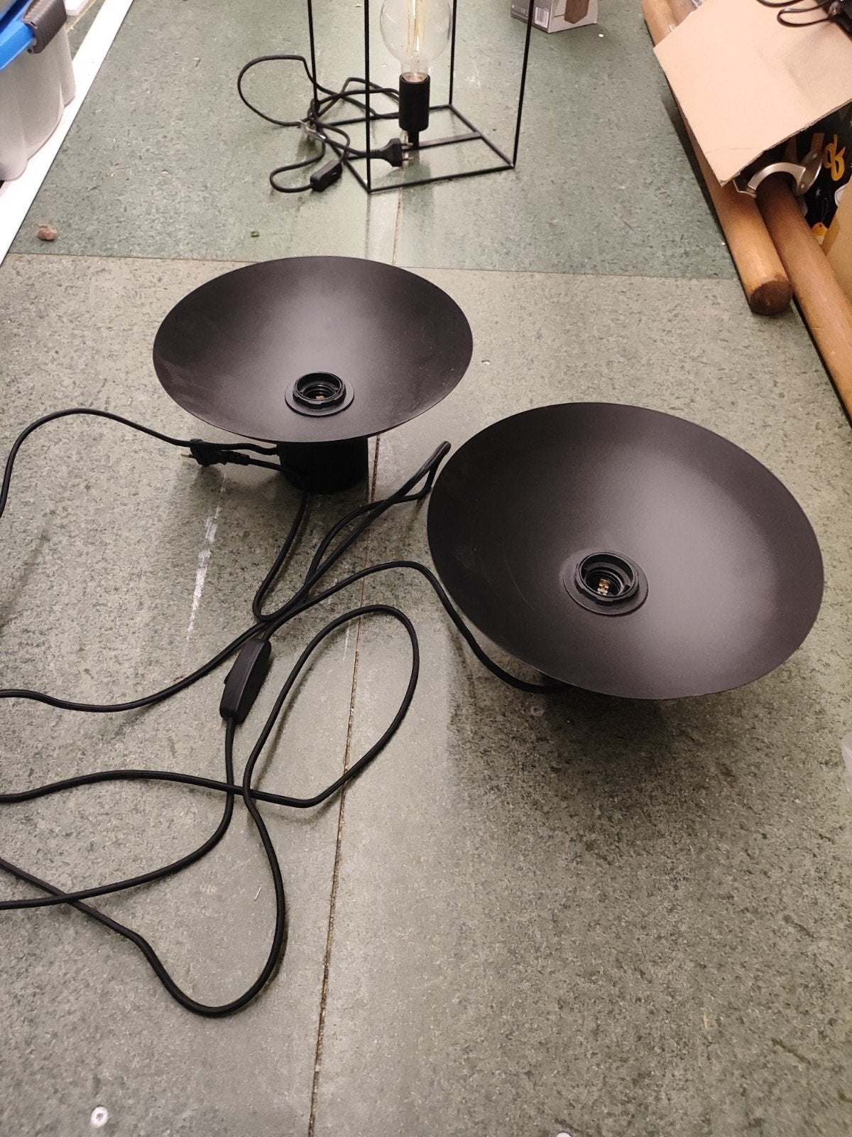 KARWEI Kono Tafel/Wandlamp - Zwart (2 stuks), Ophalen, Gebruikt, Modern, Industrieel