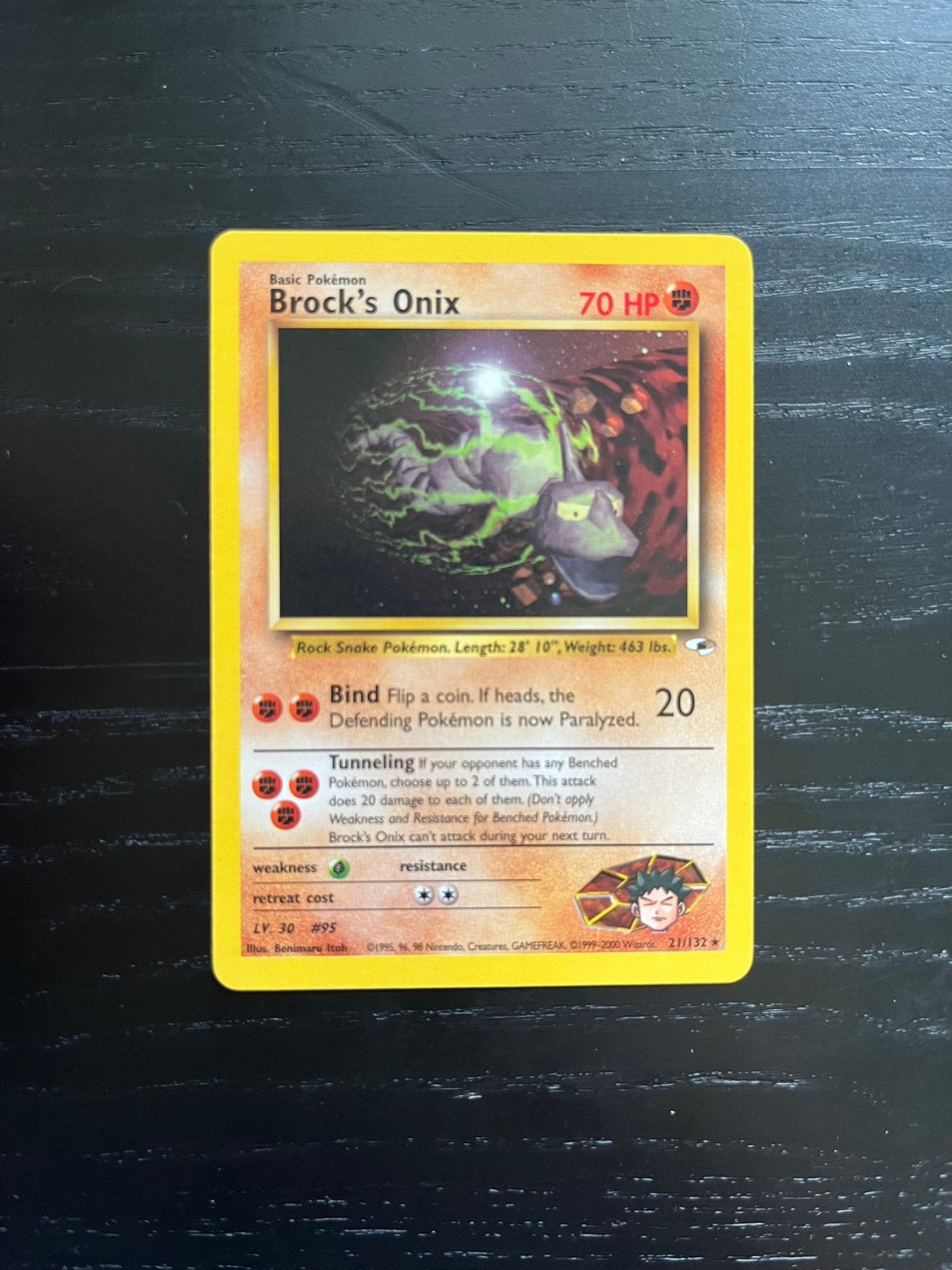 Brock’s Onix 21/132 - Gym Heroes, Ophalen of Verzenden, Zo goed als nieuw, Losse kaart