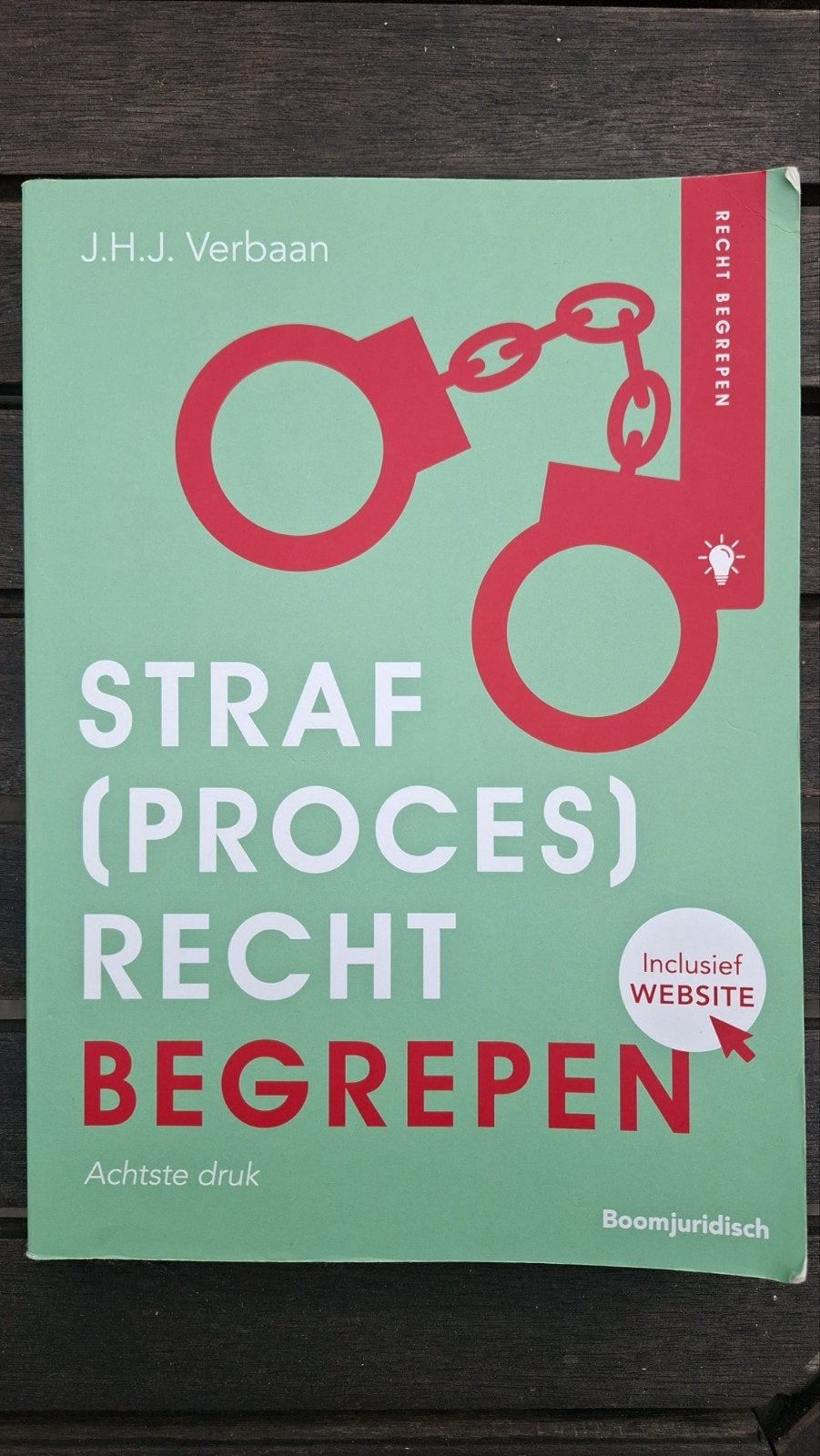 Straf(proces)recht Begrepen - J.H.J. Verbaan (Achtste druk), Ophalen of Verzenden, Zo goed als nieuw, HBO, J.H.J. Verbaan