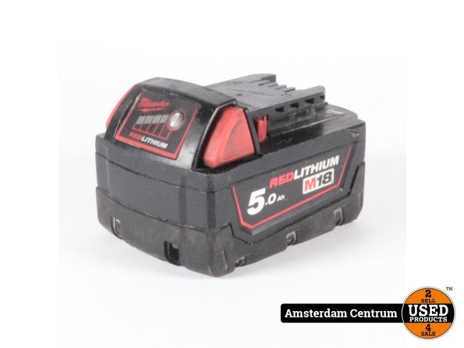 Milwaukee M18 5.0Ah Accu - Nette staat