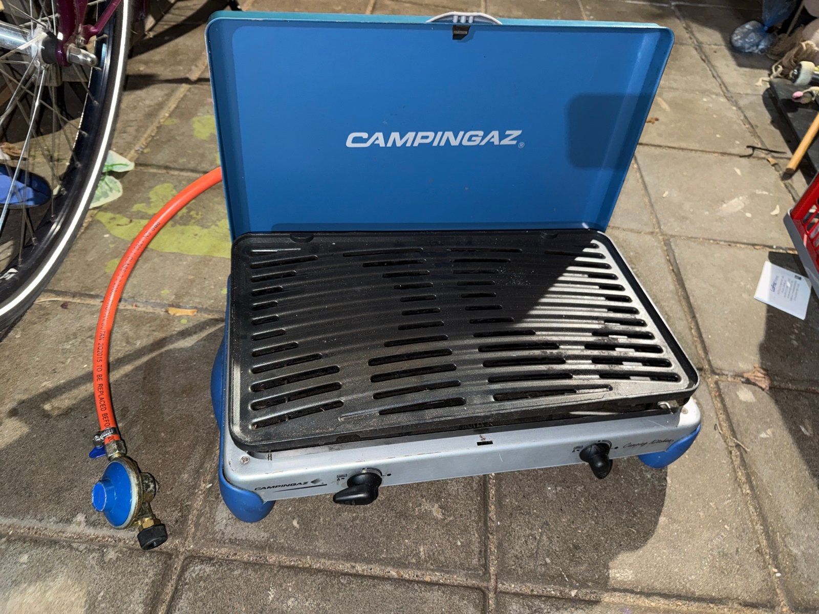 Campingaz grill / kooktoestel - Ideaal voor de camping!, Ophalen, Gebruikt