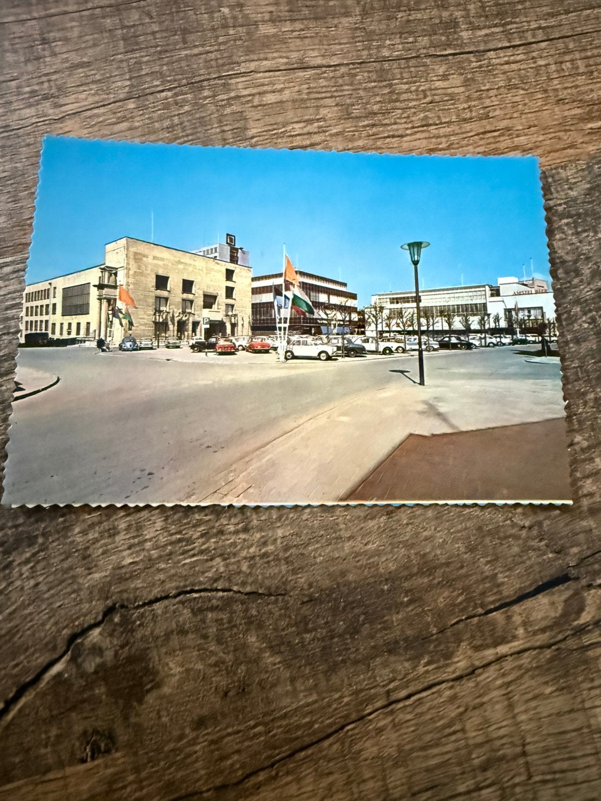 Heerlen. Raadhuisplein. Gemeente huis. Oldtimers, Ophalen of Verzenden, 1940 tot 1960, Ongelopen, Limburg