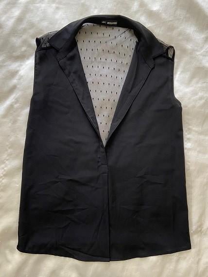 24Colours - Zwart topje met doorschijnend achterpand, Kleding | Dames, Maat 38/40 (M), 24Colours, Zwart, Ophalen of Verzenden