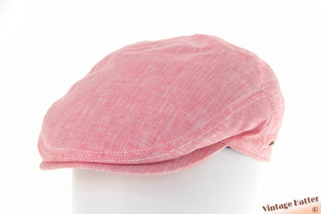 Platte pet Hatland Xander rood roze linnen 55, 57, 59 61 NEW, Ophalen of Verzenden, Nieuw, Hatland Xander, Pet