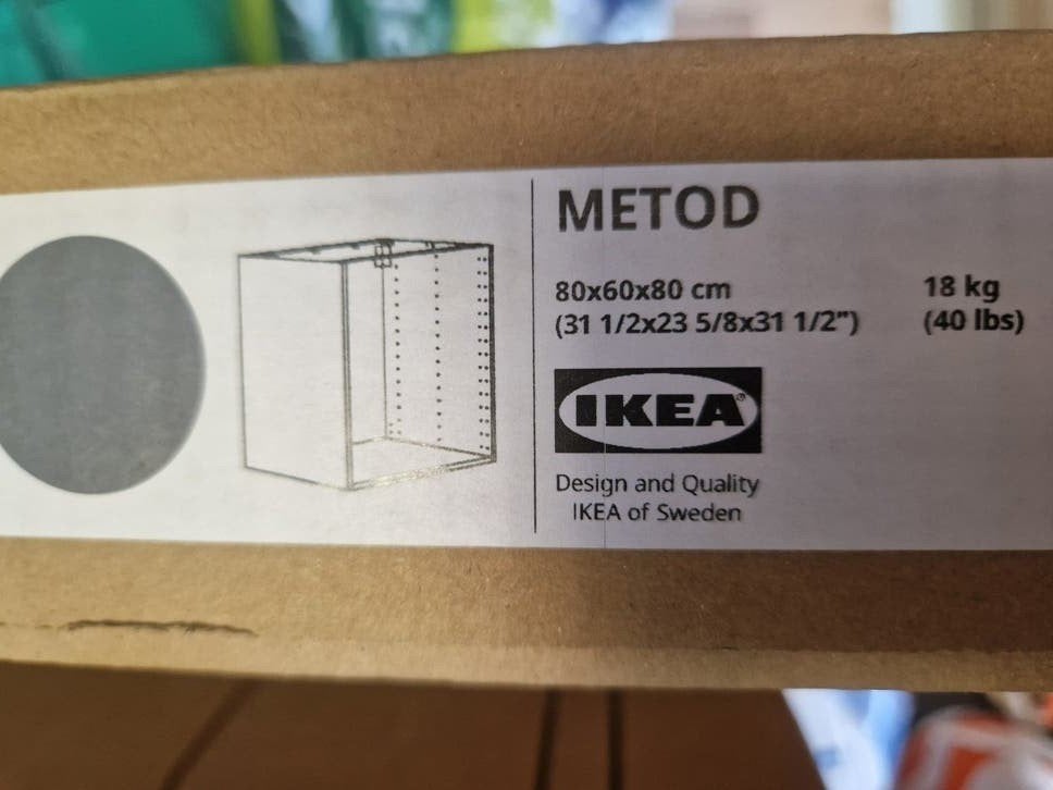 Keukenkast ikea metod, Ophalen, Nieuw, Binnendeur, 200 tot 215 cm
