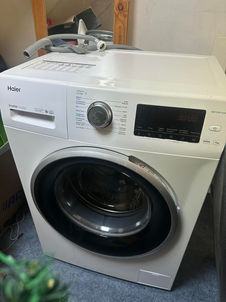 Wasmachine, Ophalen, Zo goed als nieuw, 1200 tot 1600 toeren, 85 tot 90 cm