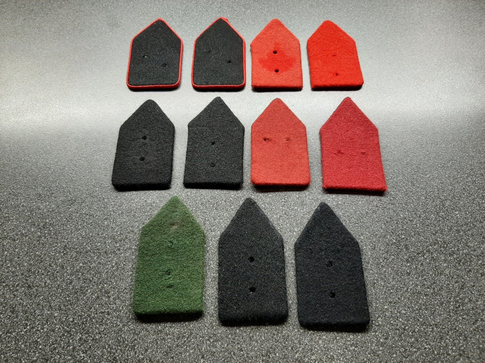 Kraagspiegel achtergronden   KL / gebruikt., Ophalen of Verzenden, Landmacht, Nederland, Embleem of Badge
