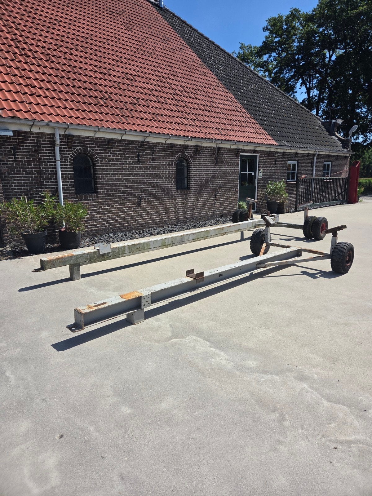 trailer aanhanger bootkar boottrailer bootwagen, Ophalen, Gebruikt