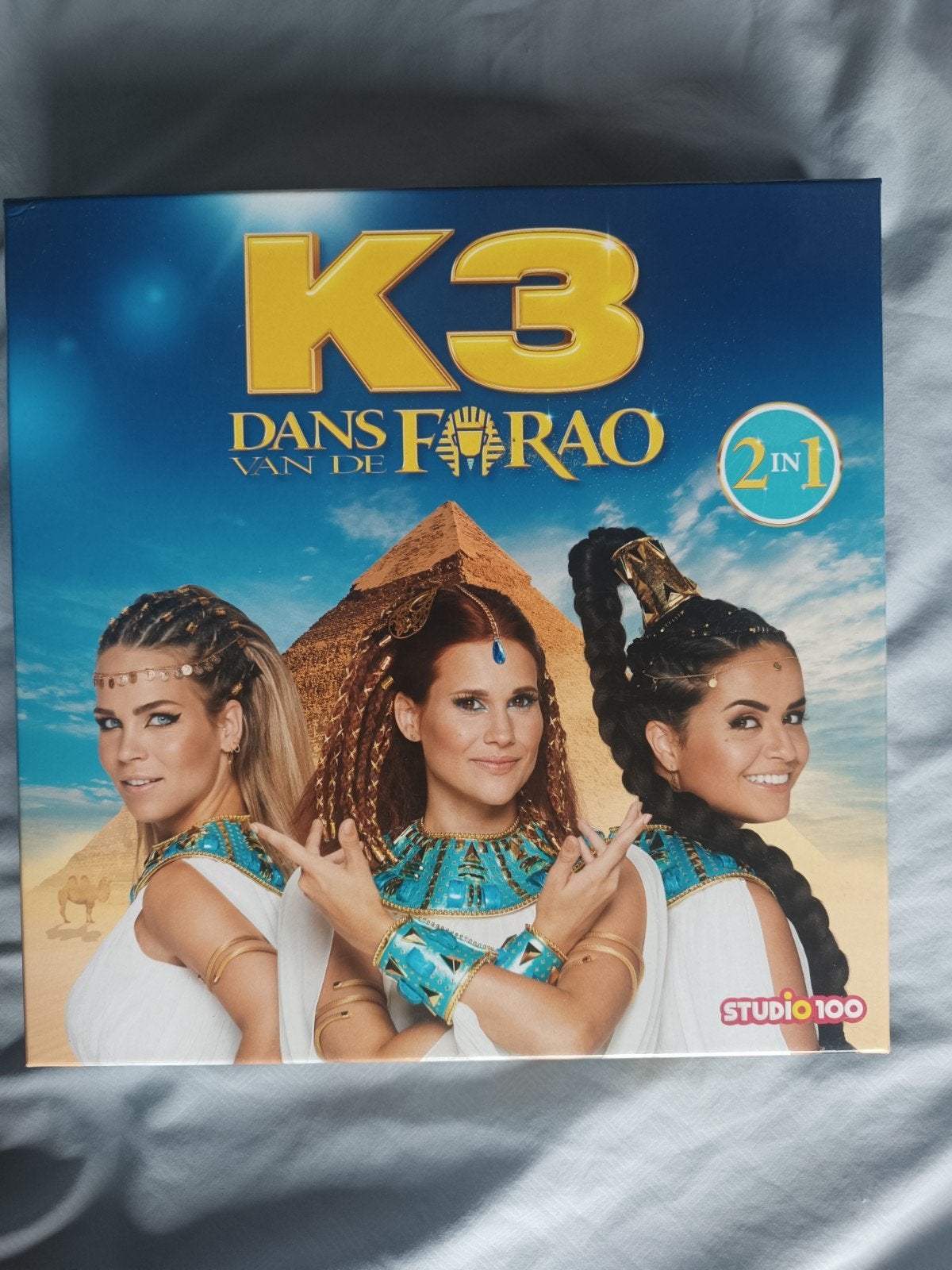 K3 Dans van de Farao 2-in-1 Bordspel - Zo goed als nieuw, Cd's en Dvd's, Cd's | Kinderen en Jeugd, Ophalen of Verzenden, Zo goed als nieuw
