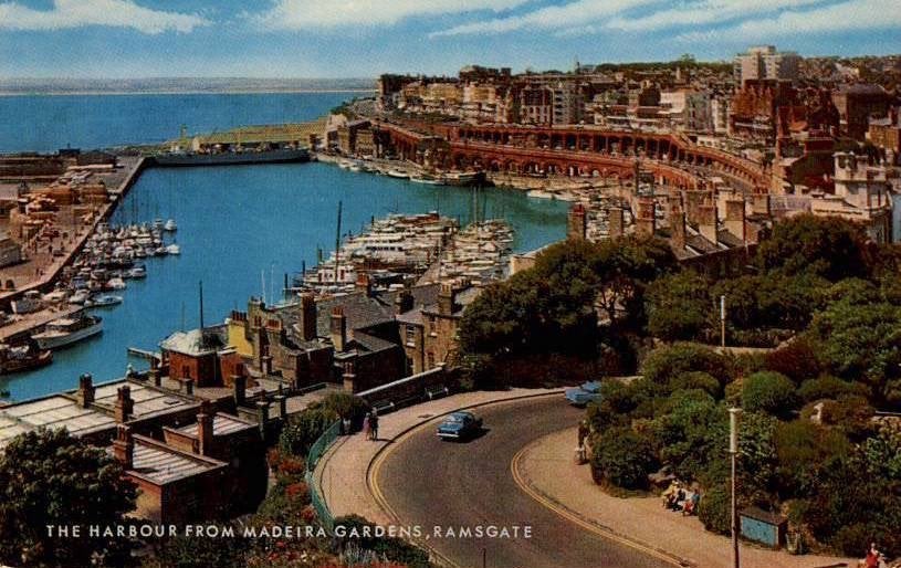 Ramsgate - The Harbour from Madeira Gardens, Ophalen of Verzenden, 1960 tot 1980, Gelopen, Engeland