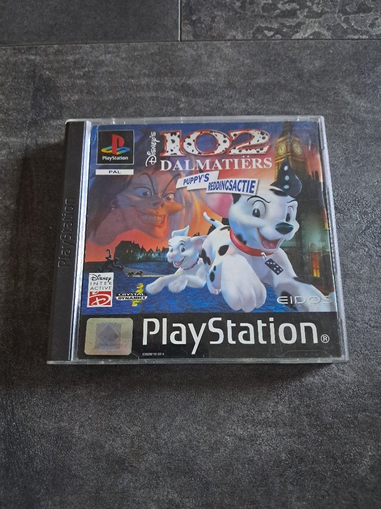 PS1 Game: 102 Dalmatiërs Puppy's Reddingactie in goede staat, Spelcomputers en Games, Gebruikt, 1 speler, Ophalen of Verzenden