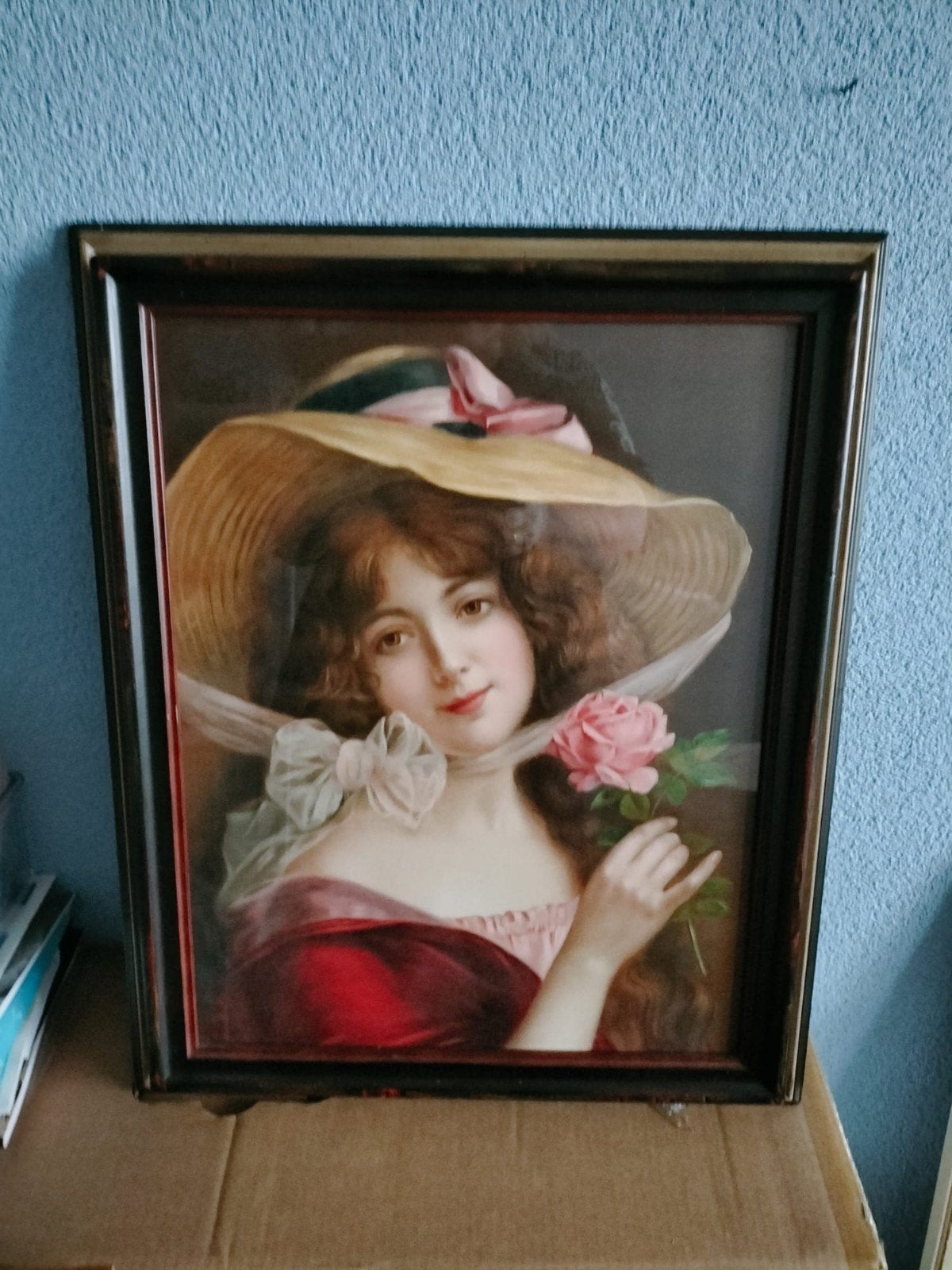 antieke Chromo Litho ca. 1900, Antiek en Kunst, Ophalen, Portret of Personen