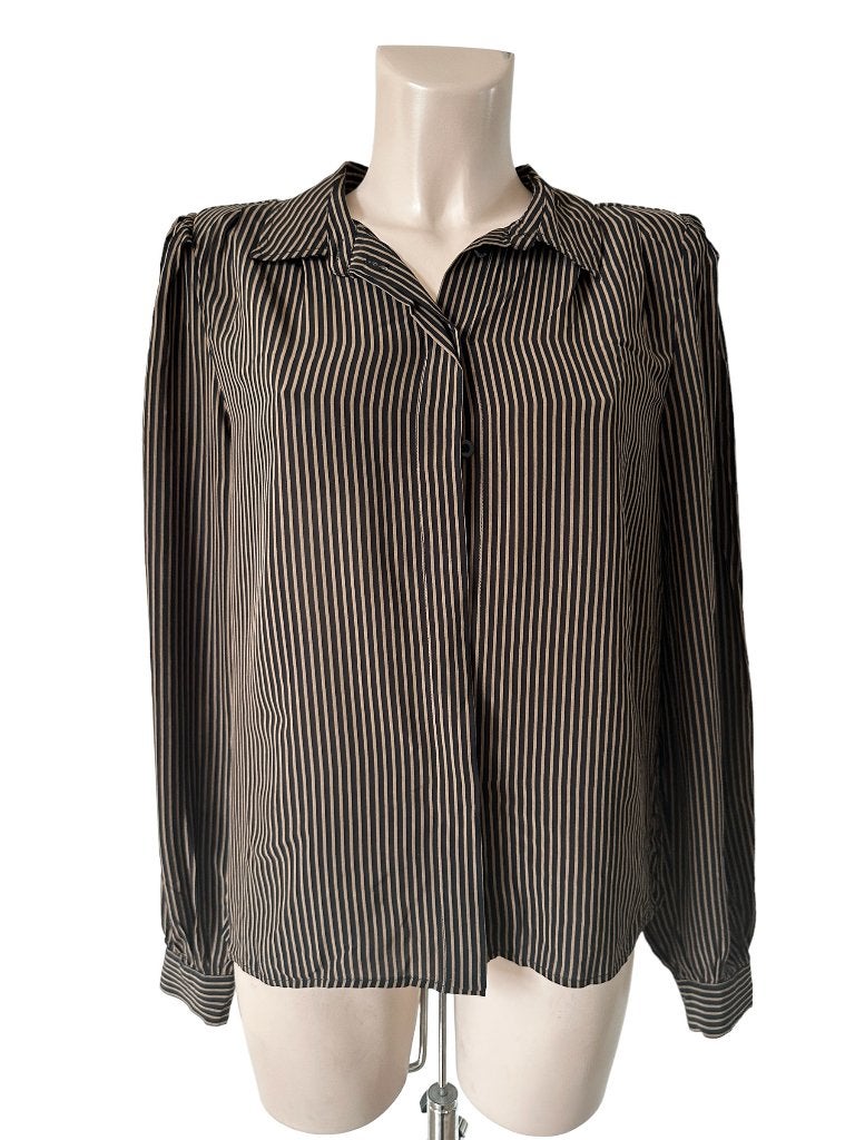 Gestuz blouse M, Kleding | Dames, Blouses en Tunieken, Zo goed als nieuw, Maat 38/40 (M), Bruin, Ophalen of Verzenden