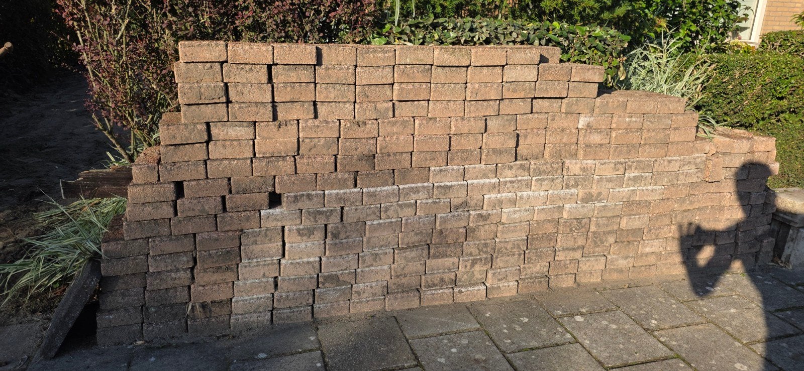 360 gecoate klinkers, Tuin en Terras, Ophalen, Gebruikt, Klinkers, 10 m² of meer