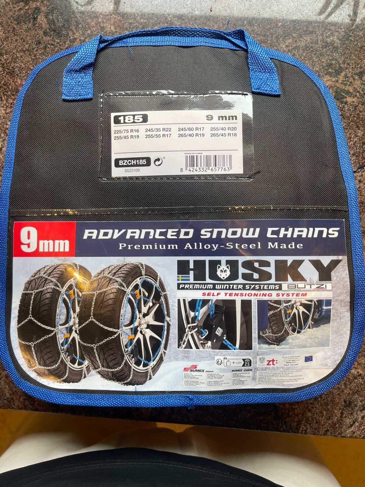 NIEUW Husky sneeuwkettingen 9 mm – Tesla Model Y – maat 185, Ophalen of Verzenden, Nieuw