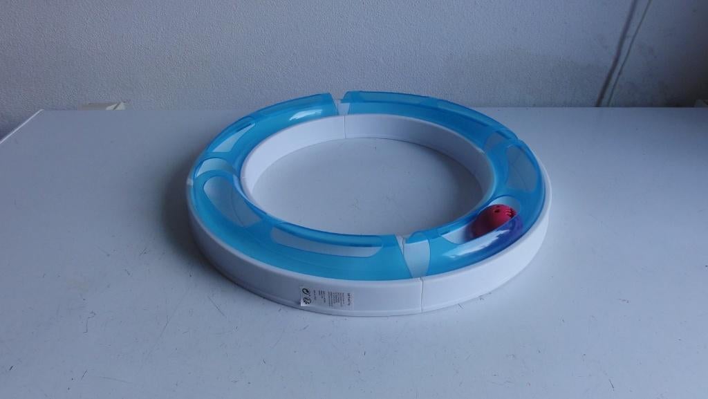 Speelgoed kat, speelcircuit Cat Track Toy met balletje, Dieren en Toebehoren, Ophalen of Verzenden, Zo goed als nieuw, Intelligentiespeelgoed