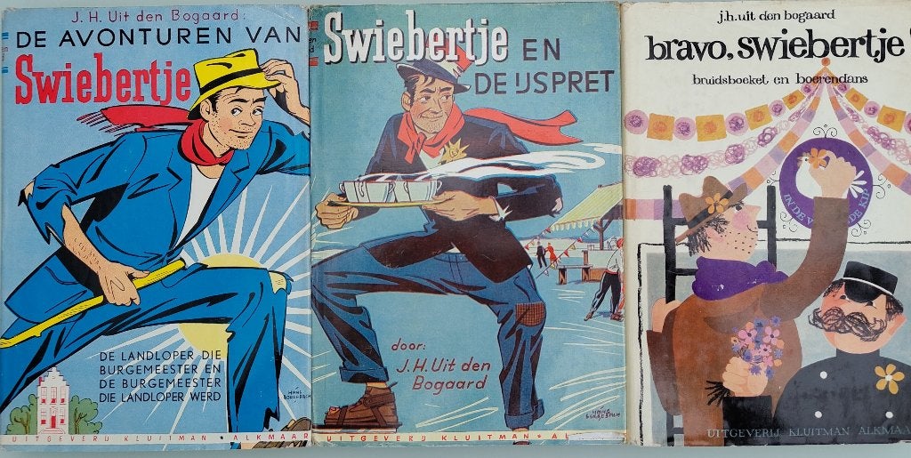 3 Swiebertje boeken, Gelezen, Fictie algemeen, J.H. uit den Boogaard, Ophalen of Verzenden